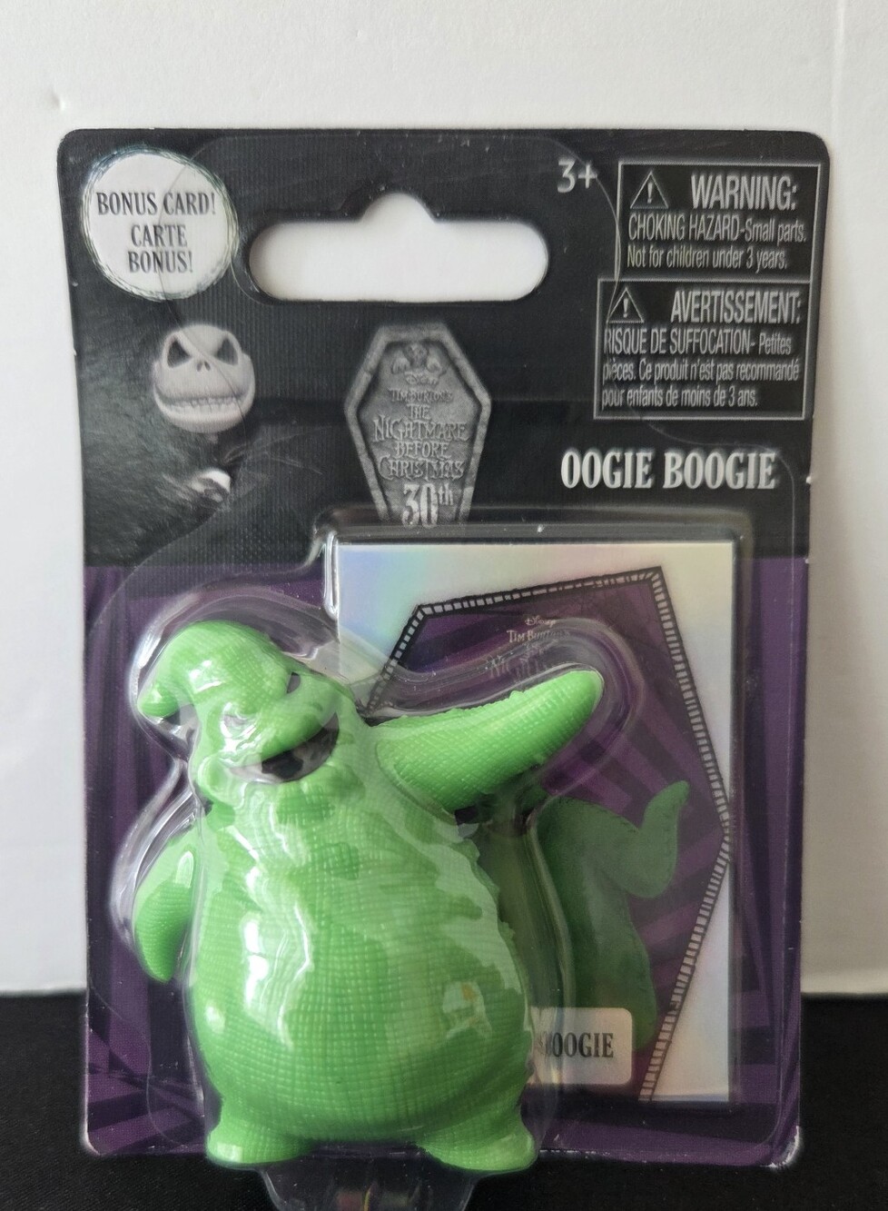 Disney Nightmare Before Christmas Oogie Boogie 2" Mini Figure New Bonus Card